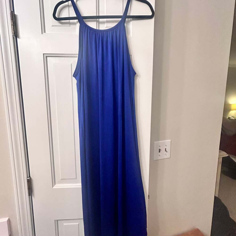 Blue Maxi Dress - One Size - Halter Style